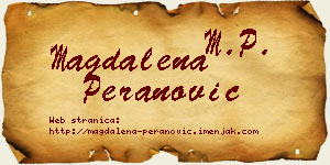 Magdalena Peranović vizit kartica